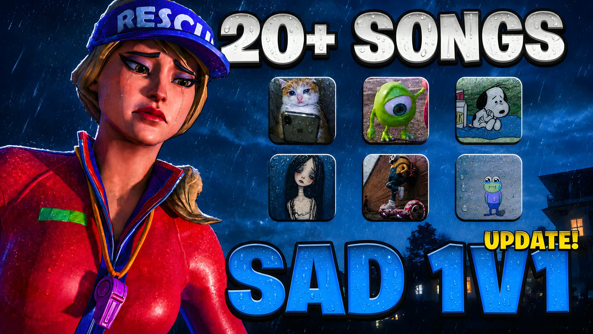 SAD Music 1v1 💔🎶 Emotional — Fortnite Creative map