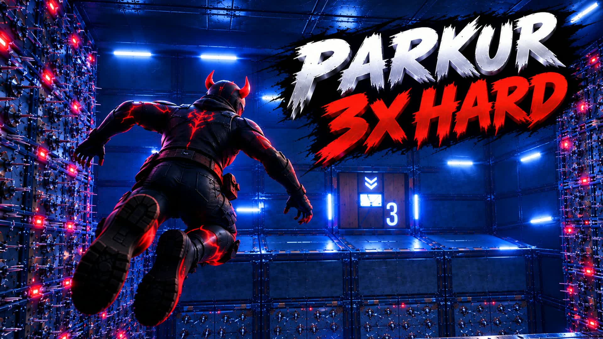 Parkour 3X Hard 👿 — Fortnite Creative map