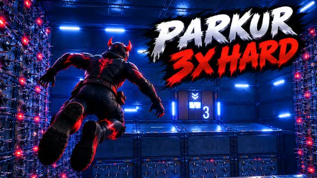 Parkour 3X Hard 👿 — Fortnite Creative map cover art