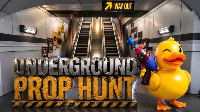 UNDERGROUND PROP HUNT 🚇 CACHE CACHE — Fortnite Creative map cover art