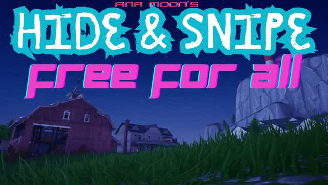Hide & Snipe Free for All + Zombies — Fortnite Creative map cover art