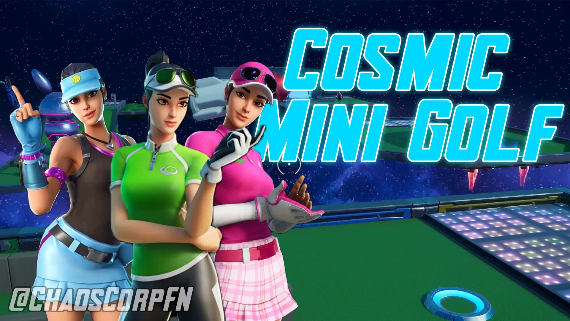 Cosmic Mini Golf Free for All — Fortnite Creative map