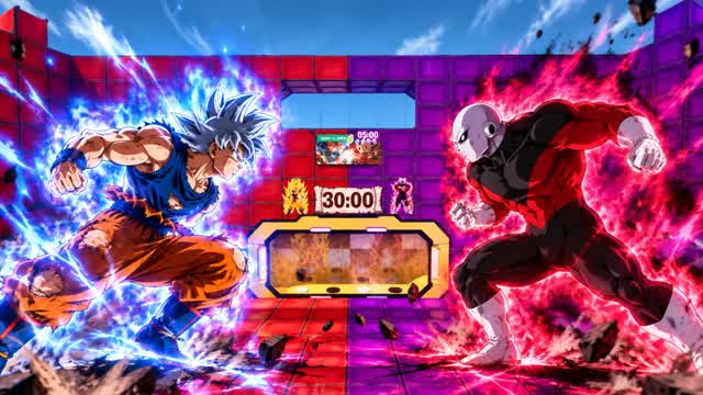 GOKU VS JIREN: RED VS PURPLE 🔴🟣 — Fortnite Creative map