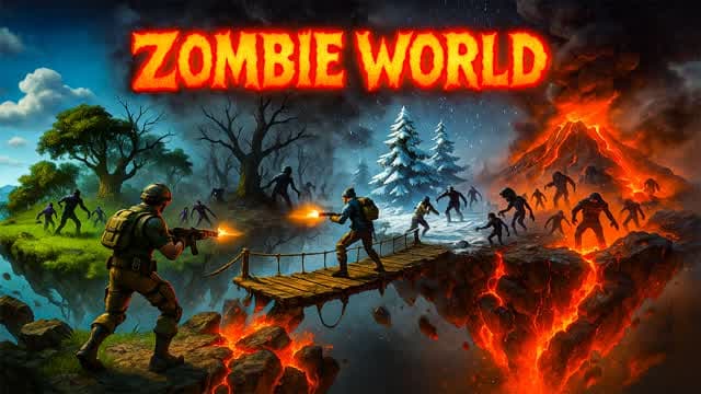zombie war — Fortnite Creative map cover art