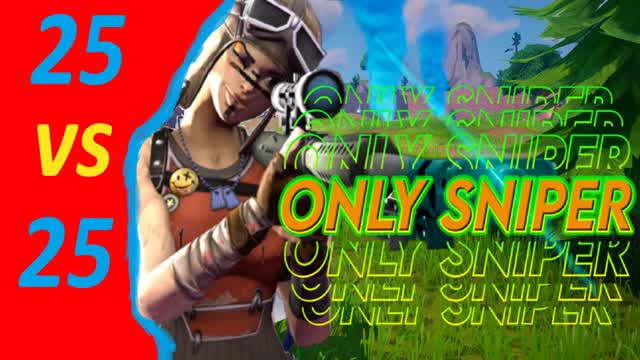 💀🔥 !!! EPIC ONLY SNIPER ¡¡¡ 🔥 💀 — Fortnite Creative map