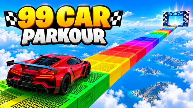 🏎️ +99 SUPER CAR DRIVE PARKOUR RAMP🏎️ — Fortnite Creative map cover art