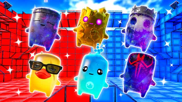 BLUE VS RED STEEL INSTINCT 🔵🔴 — Fortnite Creative map cover art