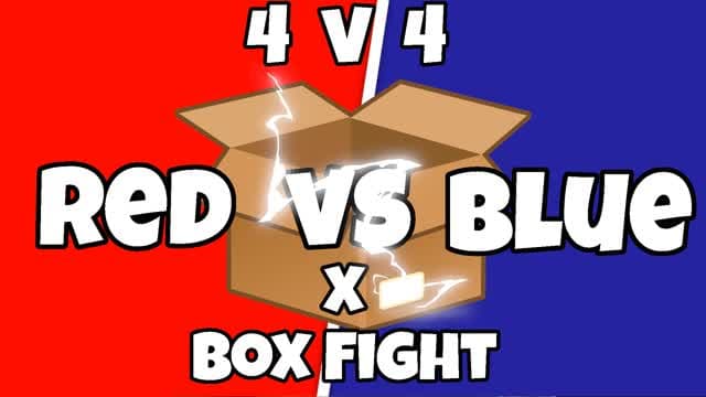 RED VS BLUE BOX FIGHT (4 v 4) 🔴🔵 📦 — Fortnite Creative map cover art