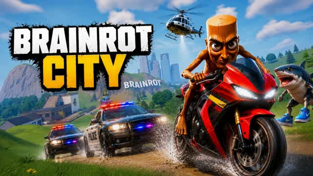 Brainrot City — Fortnite Creative map cover art