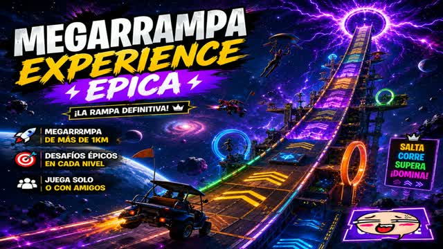 MEGARRAMPA EXPERINCE EPICA — Fortnite Creative map cover art