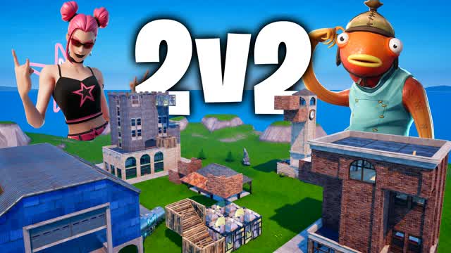 2v2 build fight zone wars — Fortnite Creative map