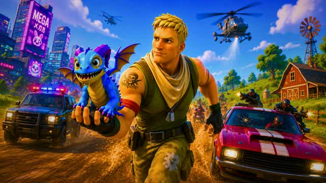 Rescue the Sidekicks:CityxCountry FFA 💥 — Fortnite Creative map cover art