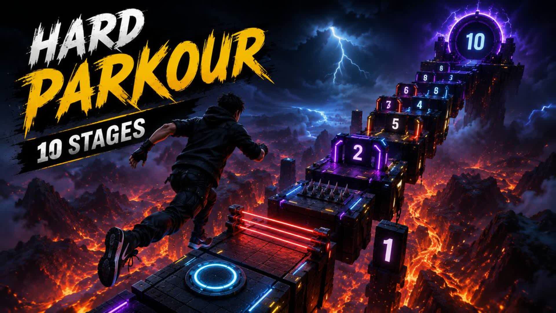 Hard Parkour 🔥 4710 — Fortnite Creative map