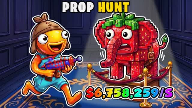 NIGHT AT BRAINROT MUSEUM 🏛️ PROP HUNT — Fortnite Creative map