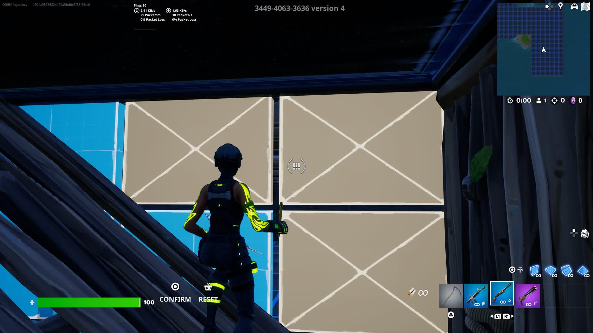 One V one box fight — Fortnite Creative map