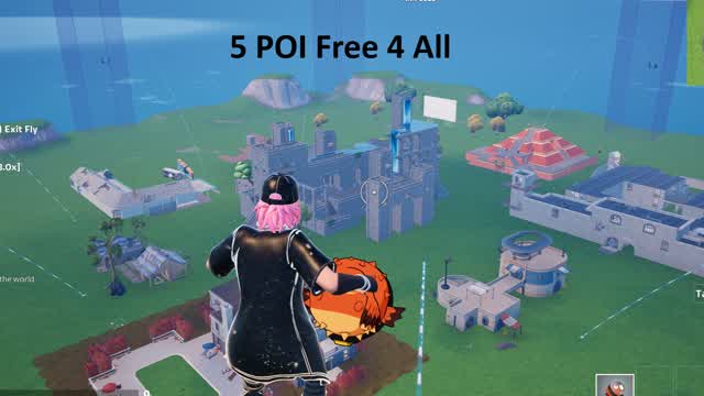 5 POI Free 4 All — Fortnite Creative map cover art