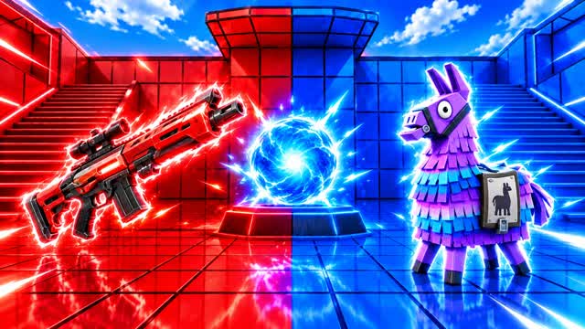 RED VS BLUE NOVA CLASH 🔴🔵 — Fortnite Creative map cover art