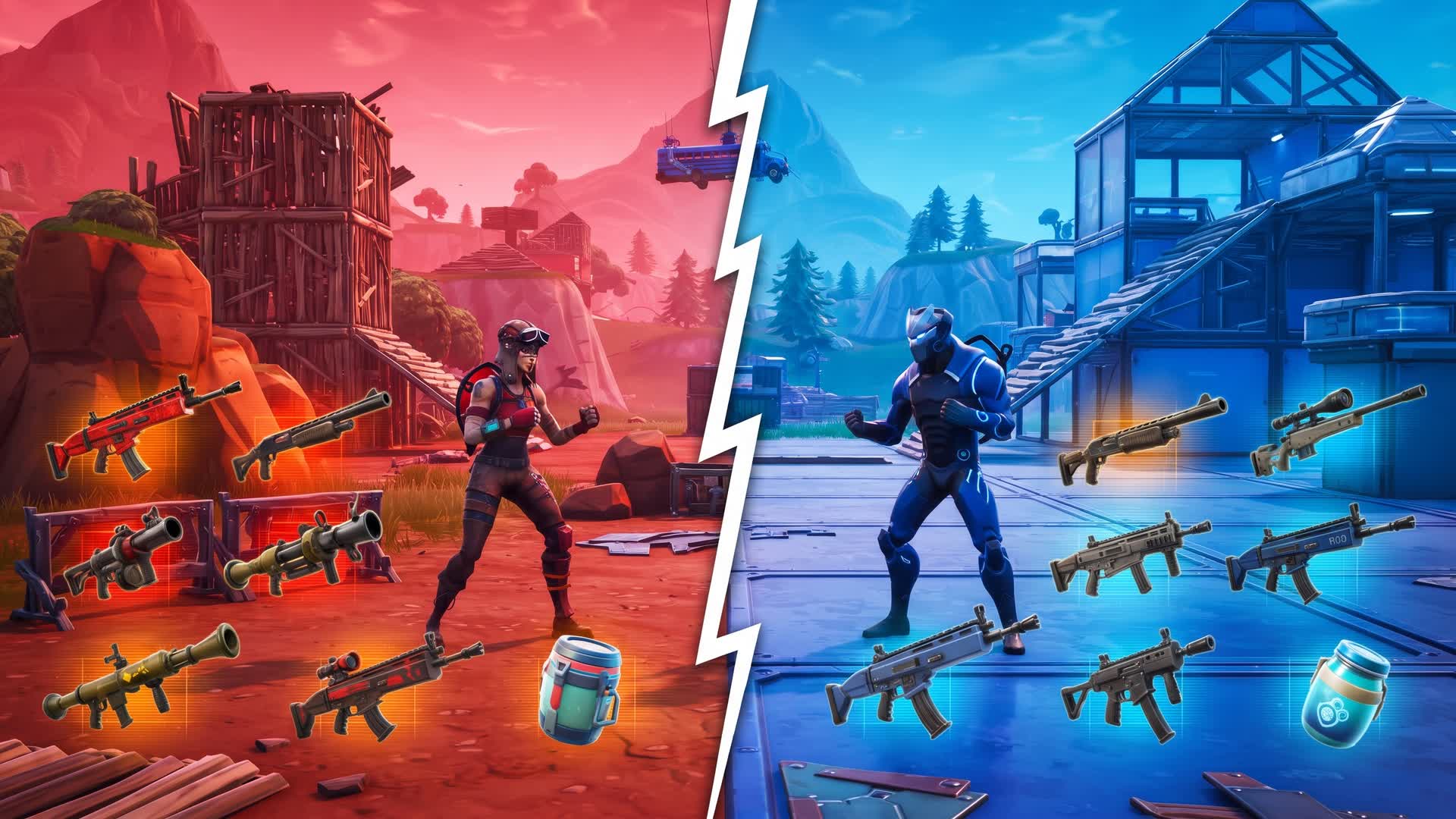RVB RED VS BLUE SUPER🔵🔴 SUPER — Fortnite Creative map