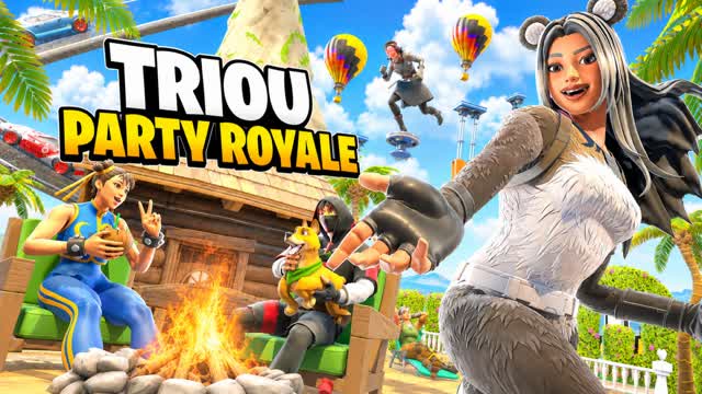 TRIOU Party Royale - RP 🏝️ — Fortnite Creative map cover art