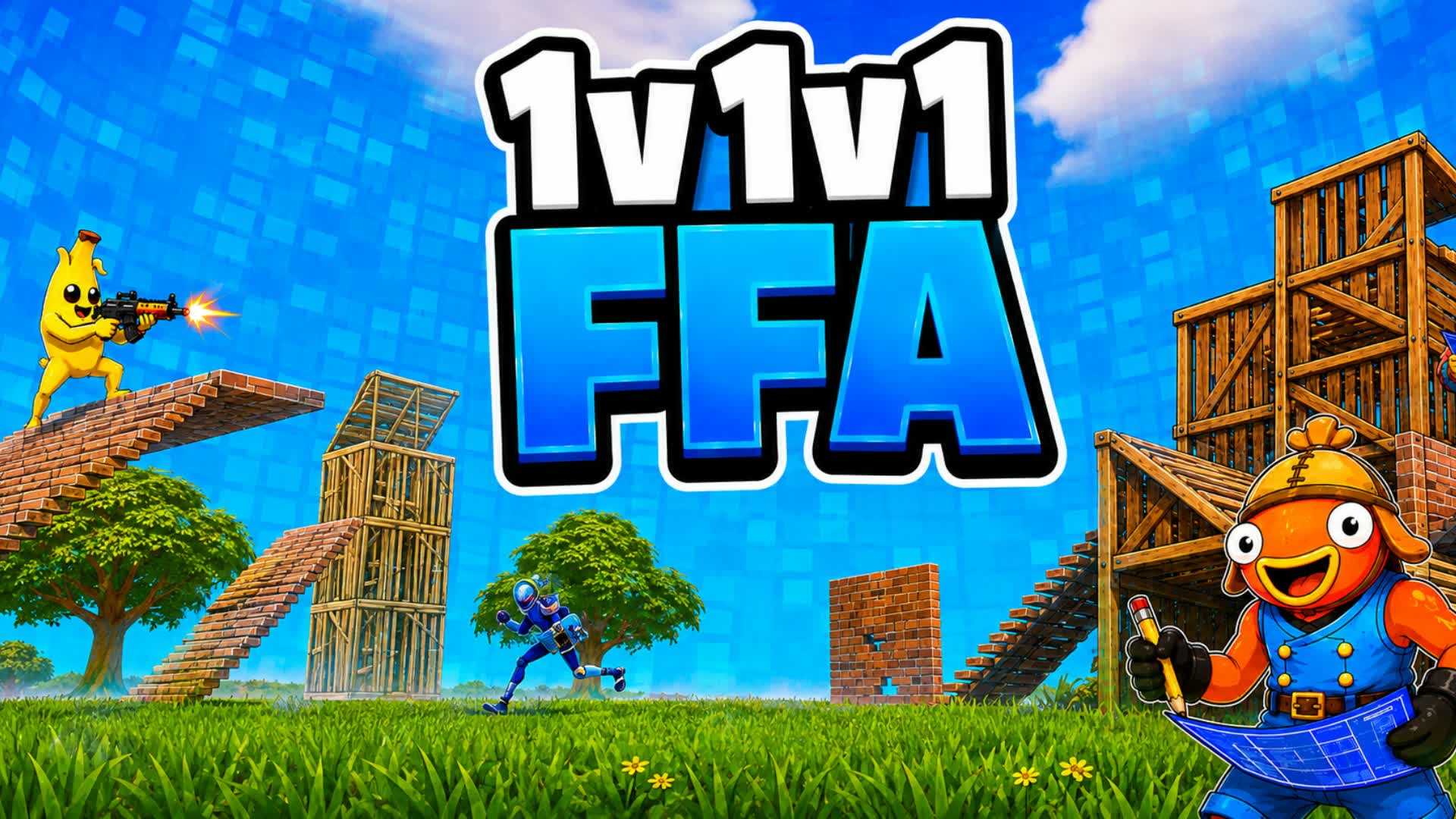 1v1v1 FFA V2 — Fortnite Creative map