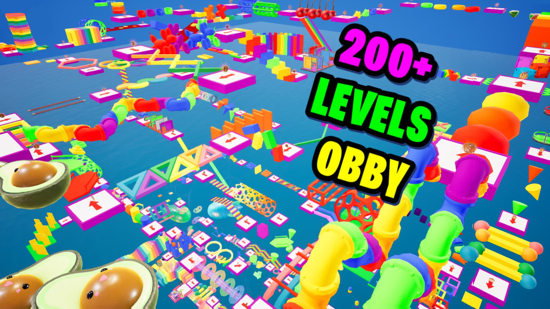 200+ LEVEL OBBY PARKOUR — Fortnite Creative map