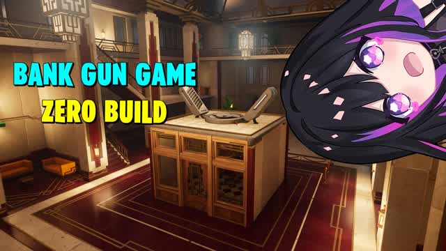 Bank Gun Game - Zero Build! — Fortnite Creative map cover art