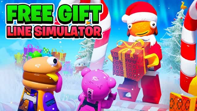 🎅 Free Gift Line Simulator — Fortnite Creative map