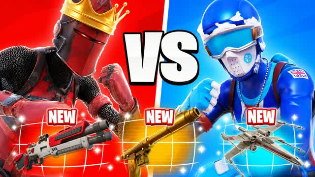 RED VS BLUE RVB BRAINROT🔴🔵 — Fortnite Creative map cover art
