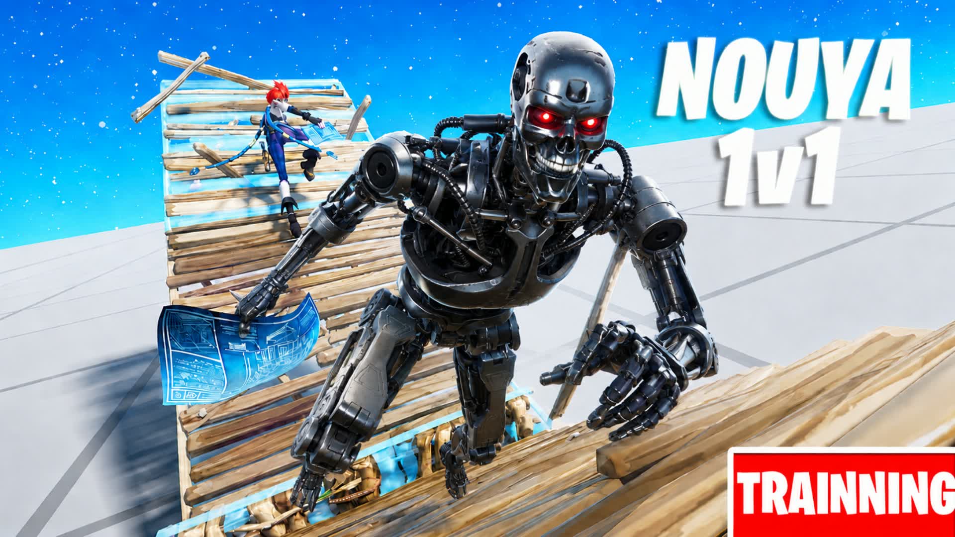 NOUYA 1V1 BUILD FIGHT (200 PUMPS) — Fortnite Creative map