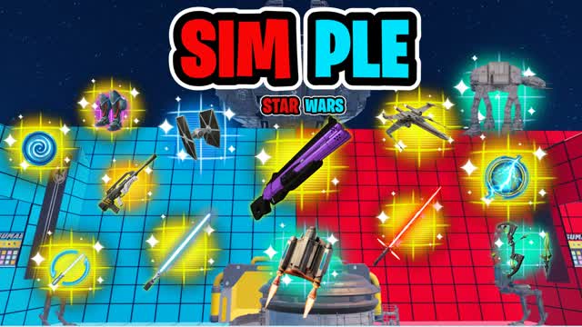 SIMPLE STAR WARS RED VS BLUE🔴🔵 — Fortnite Creative map
