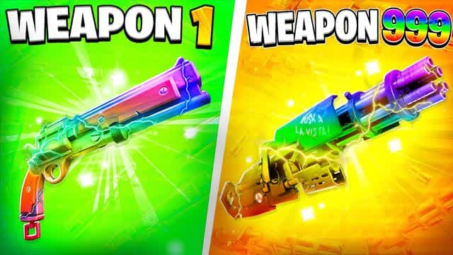 SUPER MEME GUN GAME 🤣 ONE SHOT 🎯 — Fortnite Creative map cover art