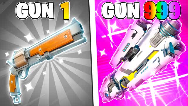 GREASY MEME GUN GAME 🎯 ONE SHOT 🔫 BOTS — Fortnite Creative map cover art