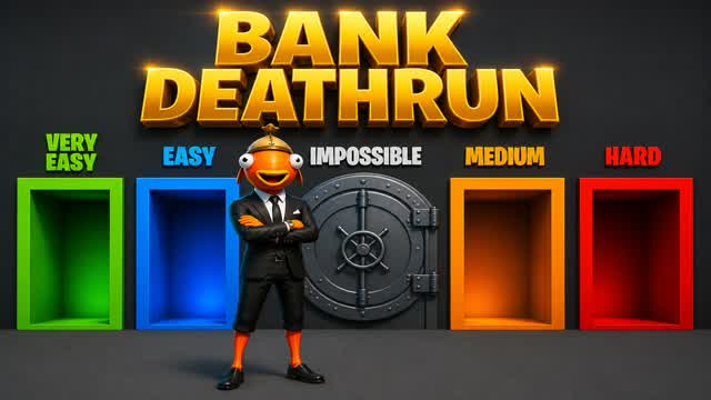 BANK DEATHRUN — Fortnite Creative map cover art