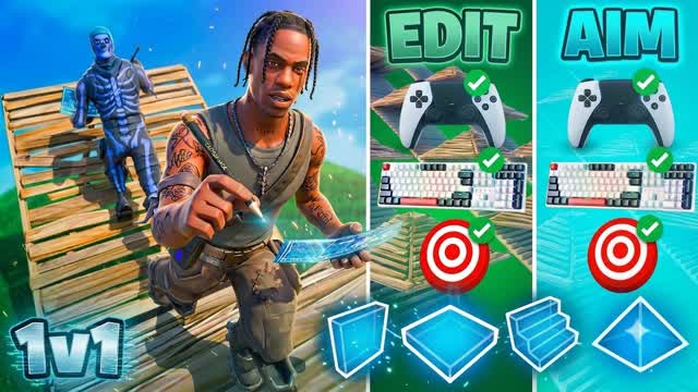 🏆👑 PROS BEST 1V1 PRACTICE ROUTINE 👑🏆 — Fortnite Creative map