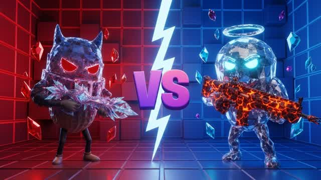 RED VS BLUE 🔵🔴EGEG — Fortnite Creative map cover art