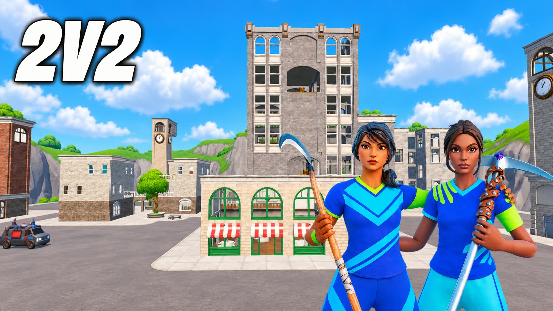 TILTED ZONE WARS 2V2  🔴RED VS BLUE🔵 — Fortnite Creative map