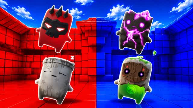 RED VS BLUE 🔴🔵 BYE BYE — Fortnite Creative map cover art