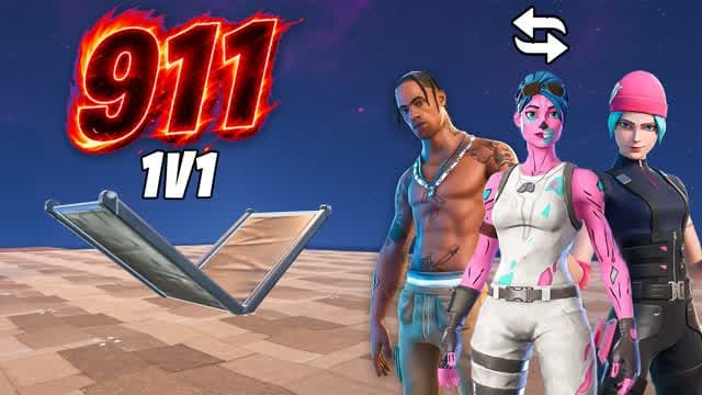 911 1V1 BUILD FIGHT 🔥 — Fortnite Creative map cover art