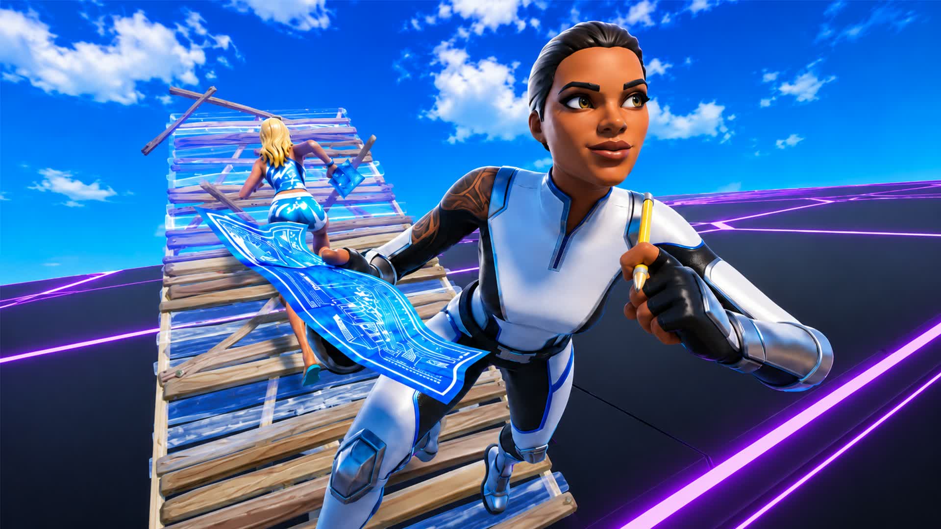 1v1 Build Fight (HOLD) — Fortnite Creative map