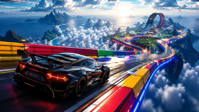CAR GAME 🕹️ RUSH SUPER RAMP🔥 — Fortnite Creative map