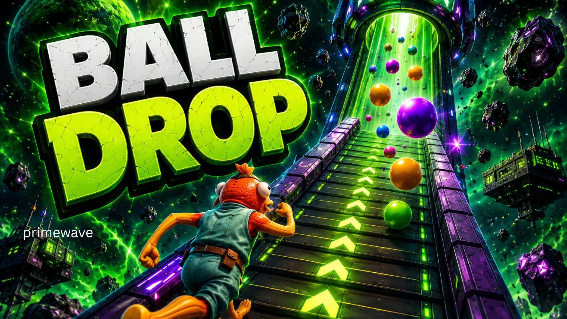 Ball Drop Escape — Fortnite Creative map