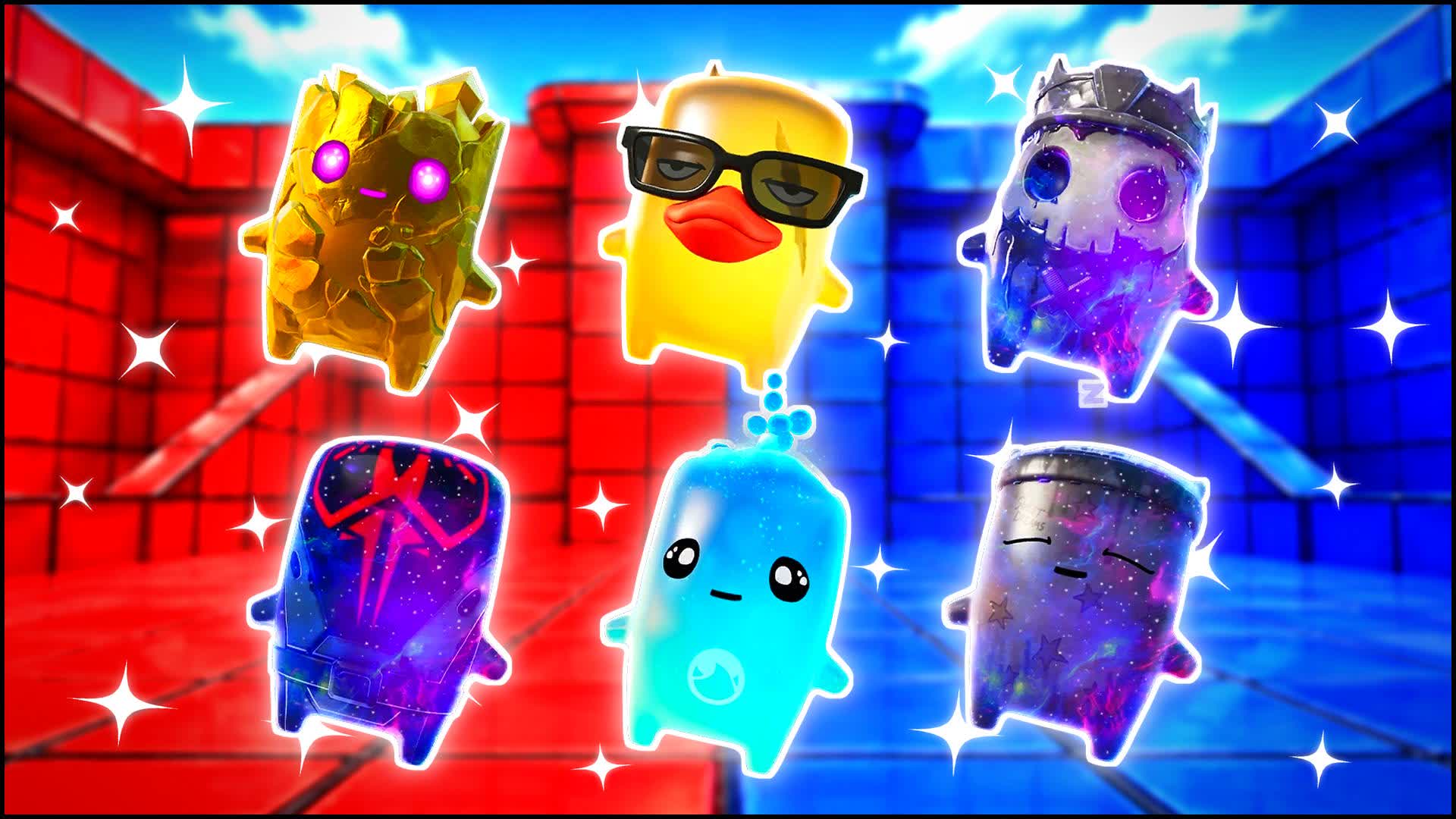 RED VS BLUE ATLAS SPIN 🔴🔵 — Fortnite Creative map