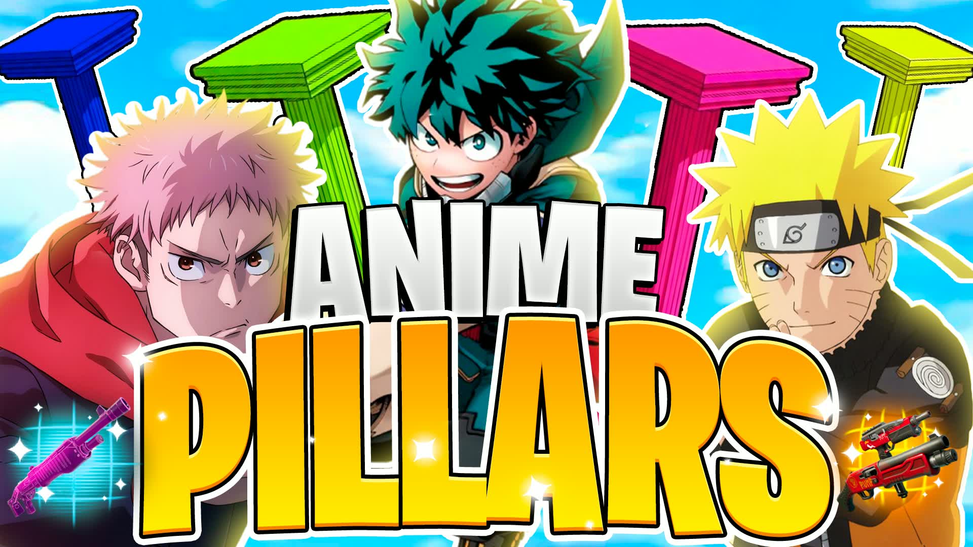 ANIME PILLARS — Fortnite Creative map