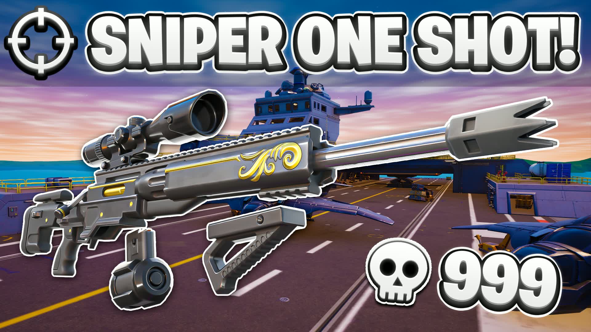 CARRIER SNIPER ONE SHOT 🎯 — Fortnite Creative map