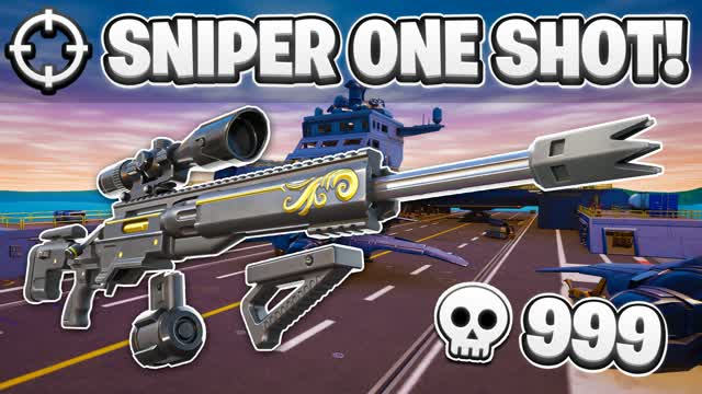 CARRIER SNIPER ONE SHOT 🎯 — Fortnite Creative map