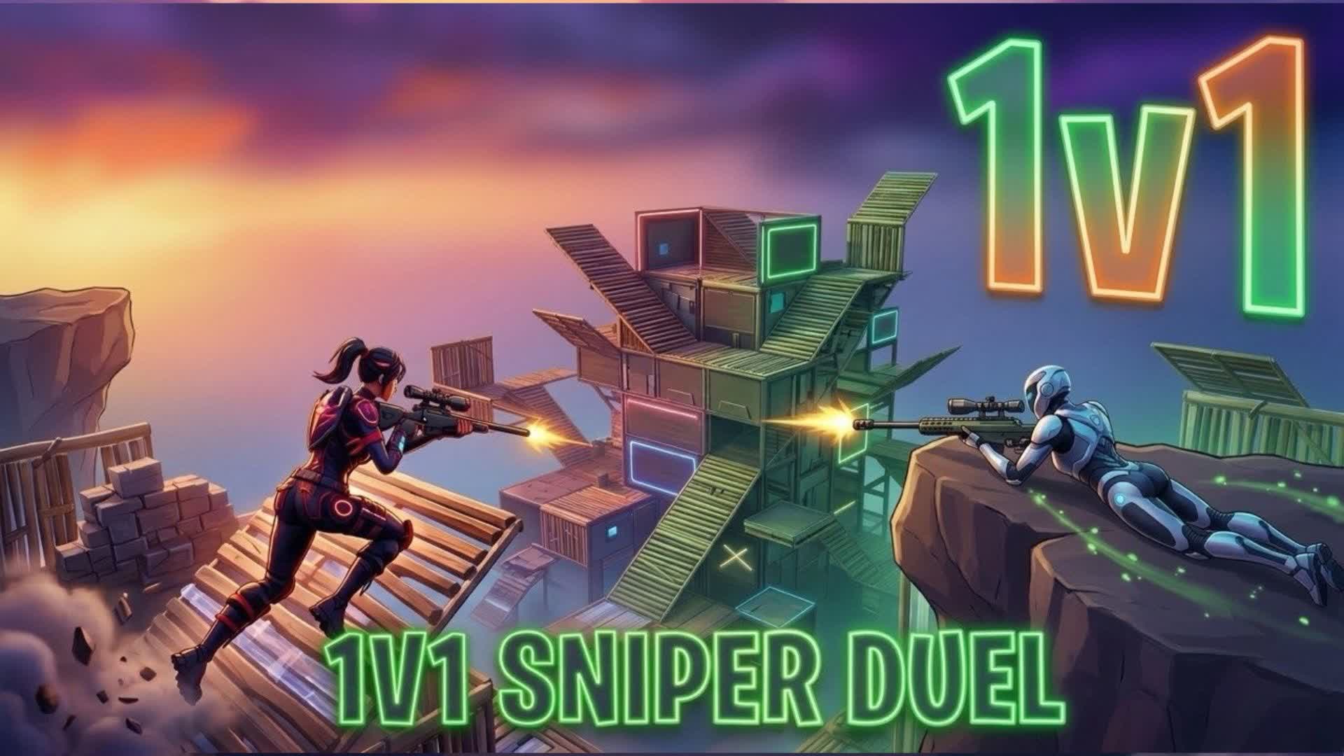 1V1 Sniper Fly Cami — Fortnite Creative map