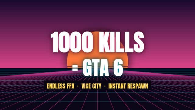 1000 KILLS = GTA6 — Fortnite Creative map cover art