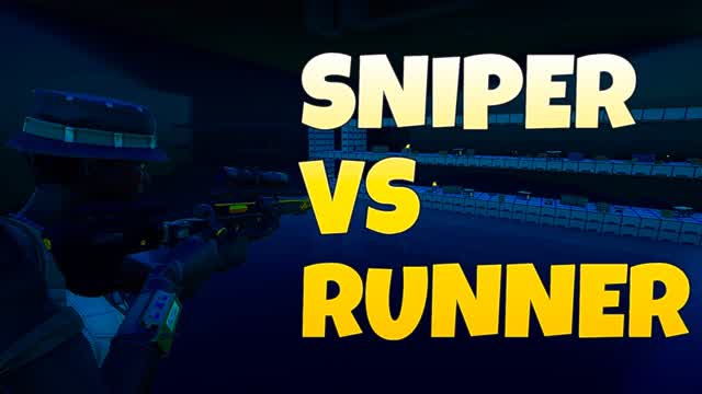SNIPER VS RUNNER — Fortnite Creative map cover art