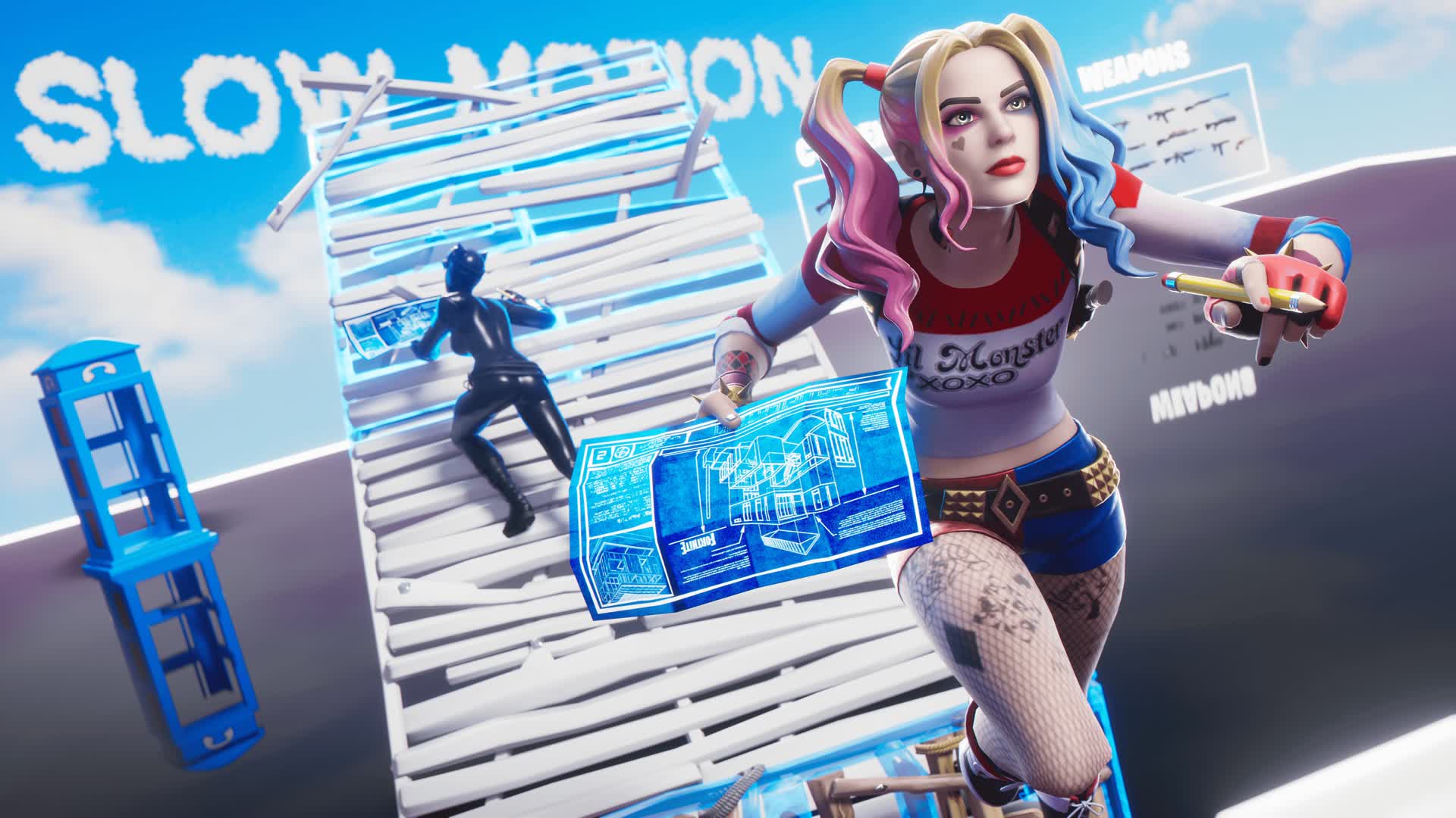 Wayz 1v1 Build Fights (Slow Motion) — Fortnite Creative map