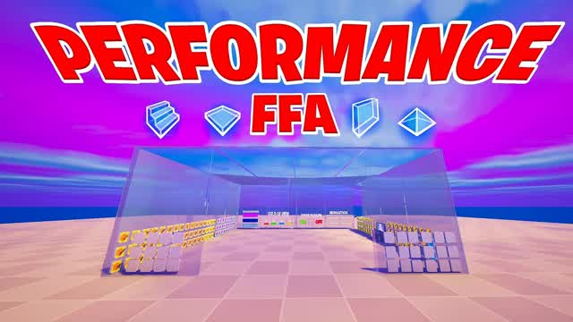 PERFORMANCE 1v1v1 FREEBUILD Free for All — Fortnite Creative map cover art